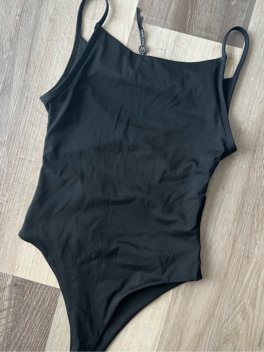 White Fox Black Cut-Out Black Bodysuit in size XS NWOT - Picture 9 of 11